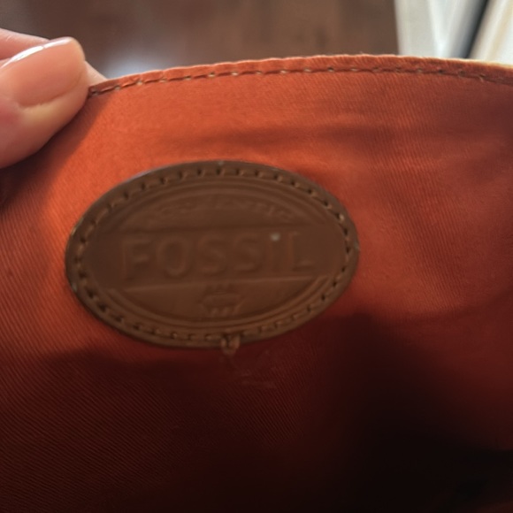 Tan Canvas Fossil crossbody bag - Picture 3 of 4